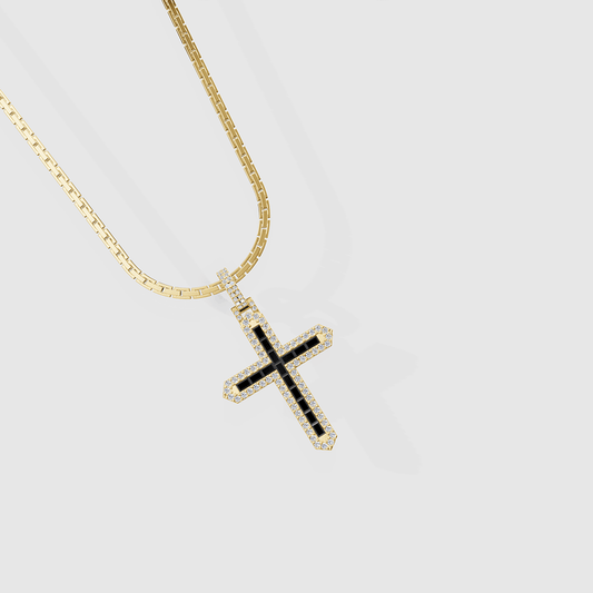 Noir Cross Pendant - Cyera Gems & Jewellery