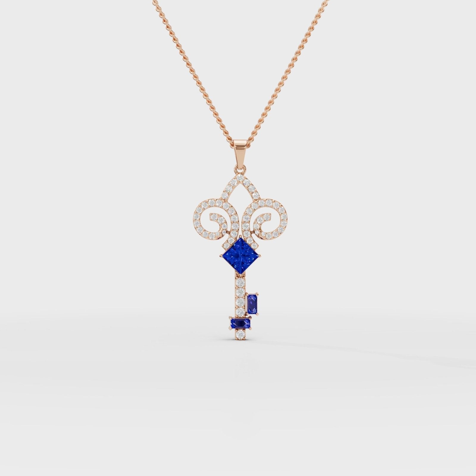 Key Diamond Pendant - Cyera Gems & Jewellery