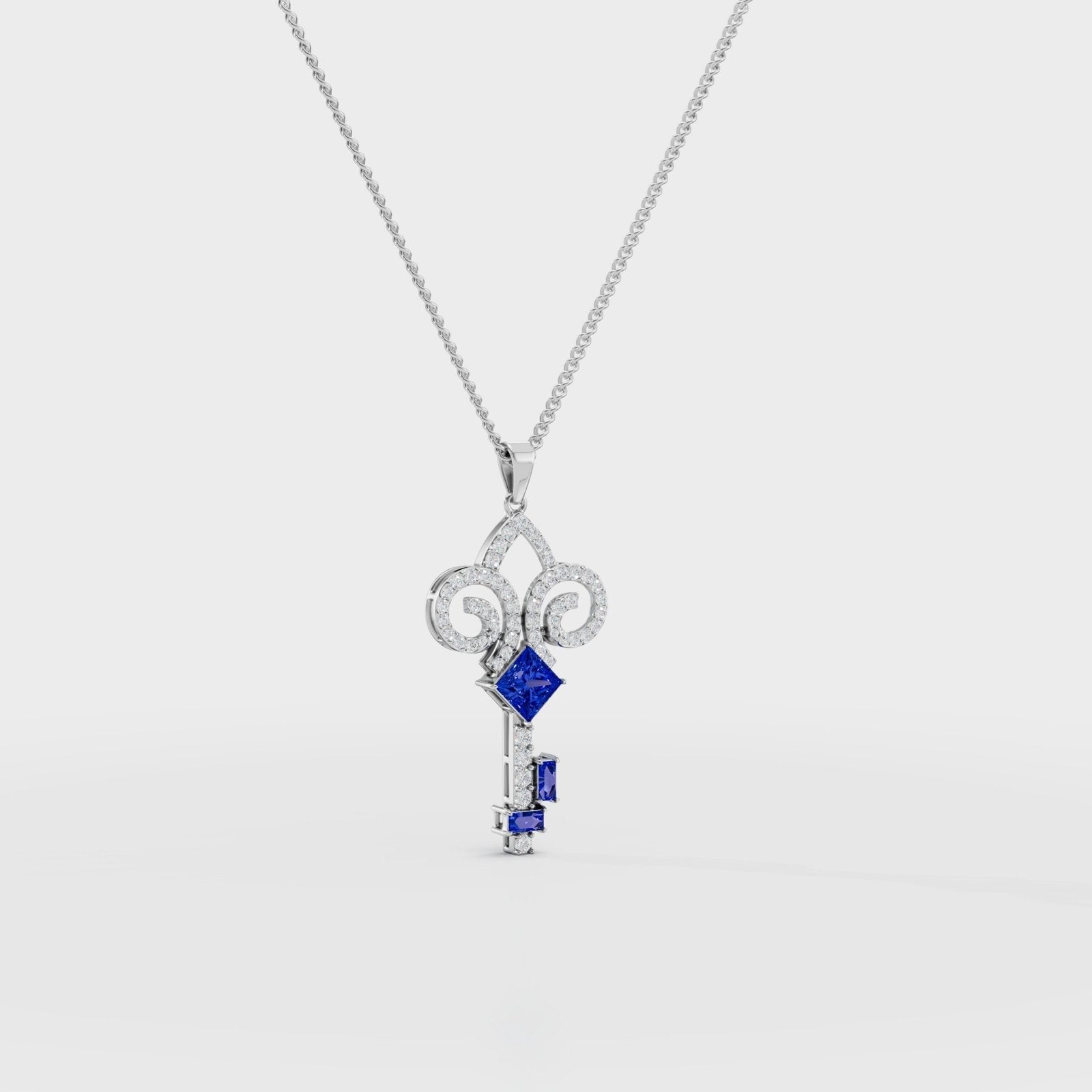 Key Diamond Pendant - Cyera Gems & Jewellery