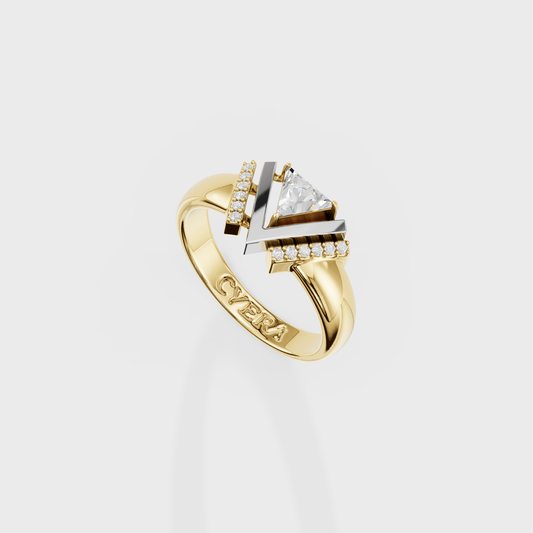 Trigon Diamond Ring - Cyera Gems & Jewellery